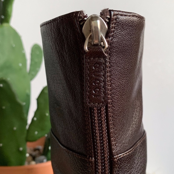 Gucci Brown Leather Slim Heel Ankle boot - Picture 5 of 8